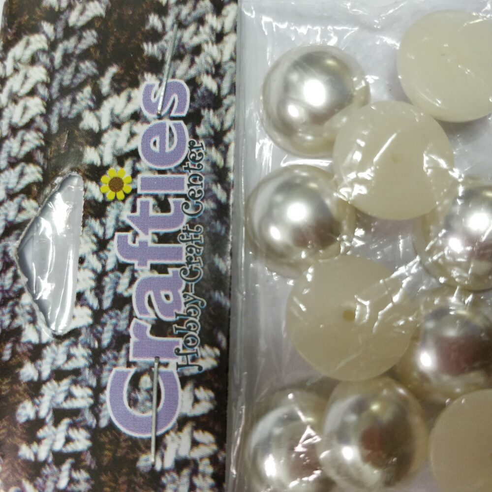 Alternative view of 10MM CRYSTAL GOLD HALF PEARL 5PCS