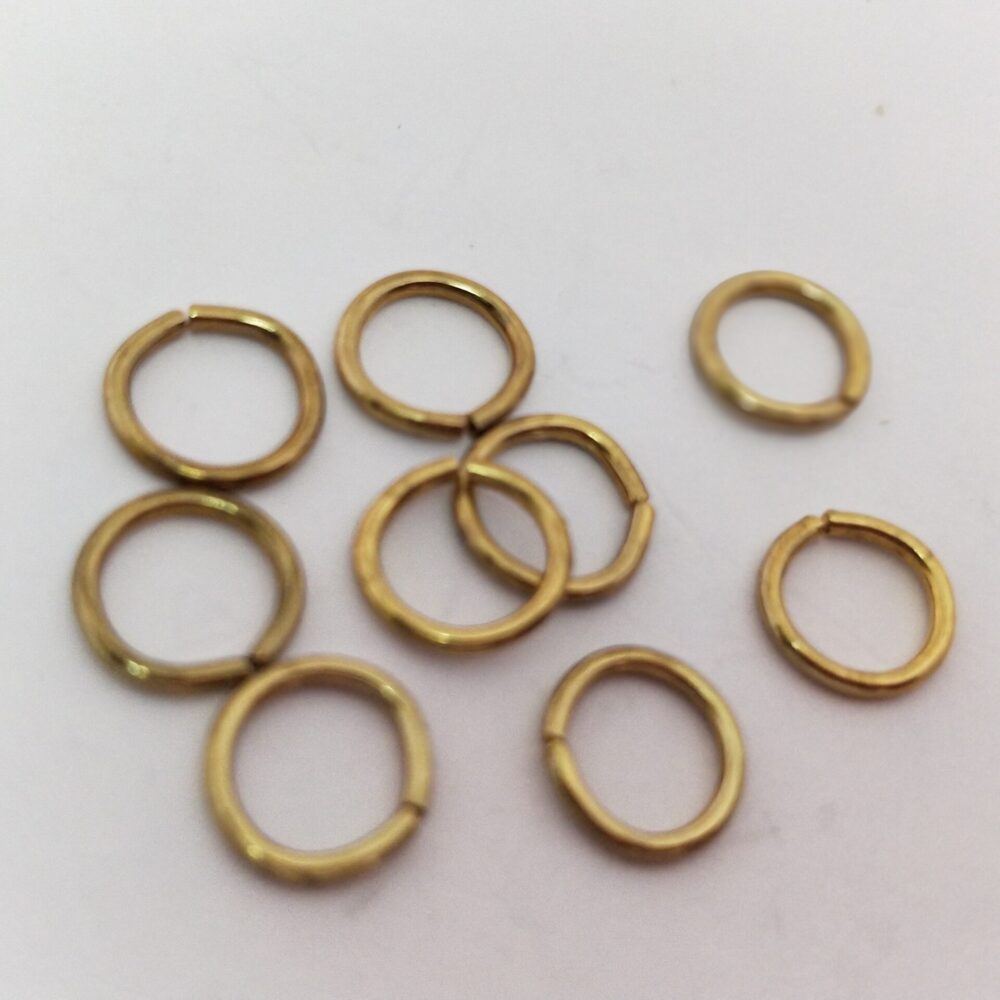 6MM JUMP RINGS GILT 12PCS