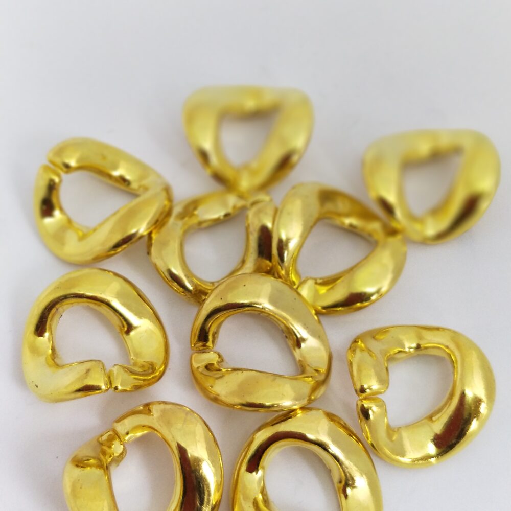 GOLD CHAIN COMPONENTS 18X19 20PC