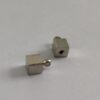 MEM WIRE END SIL 4MM CUBE W/RG 2PCS