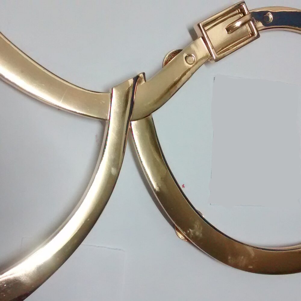 19X12CM Gold/silver belt tie handle