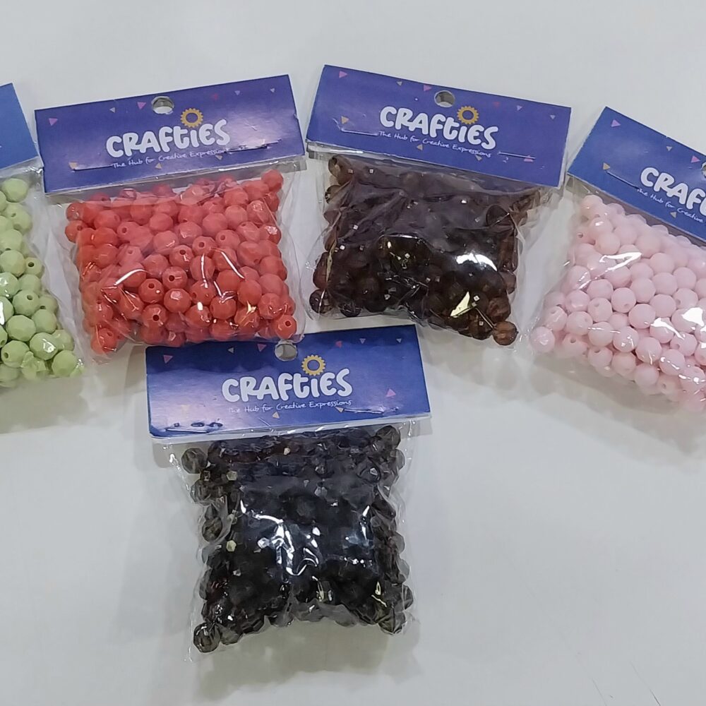 8MM ROUND CUT BEAD COLS 50 GR APPROX