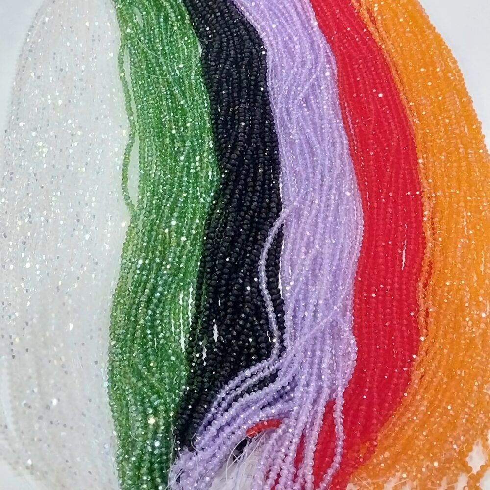 4mm chinese crystals strand colour