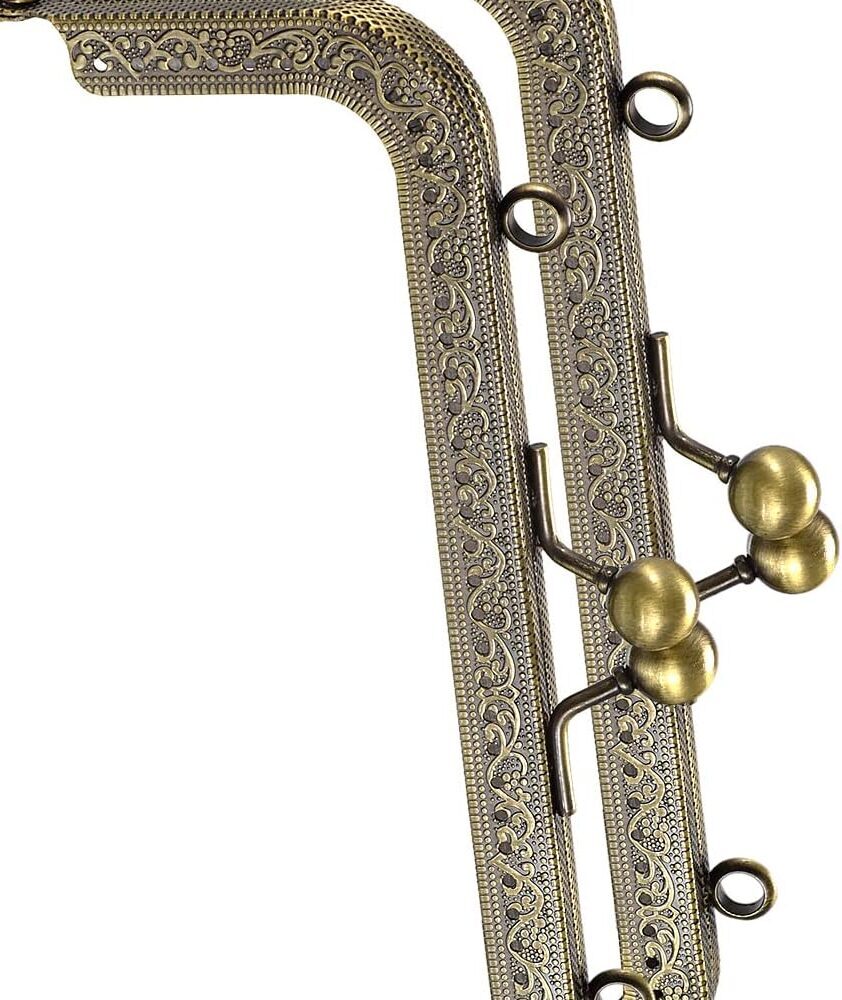 12.5cmBronze Embossed Metal Purse Frame