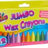 WAX CRAYONS SET 12 JUMBO SIZE