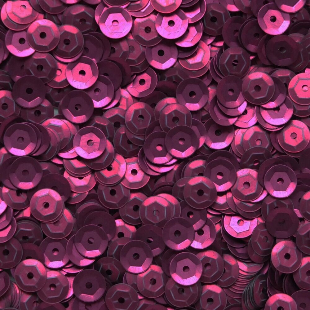 Sequins 6mm opaque matte Wine OM736 .T 25g