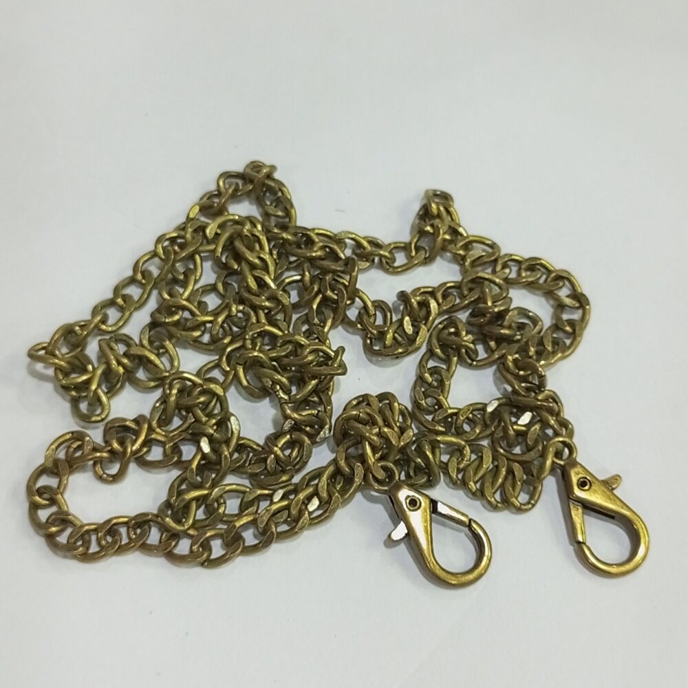 12.5cmBronze Embossed Metal Purse Frame + chain