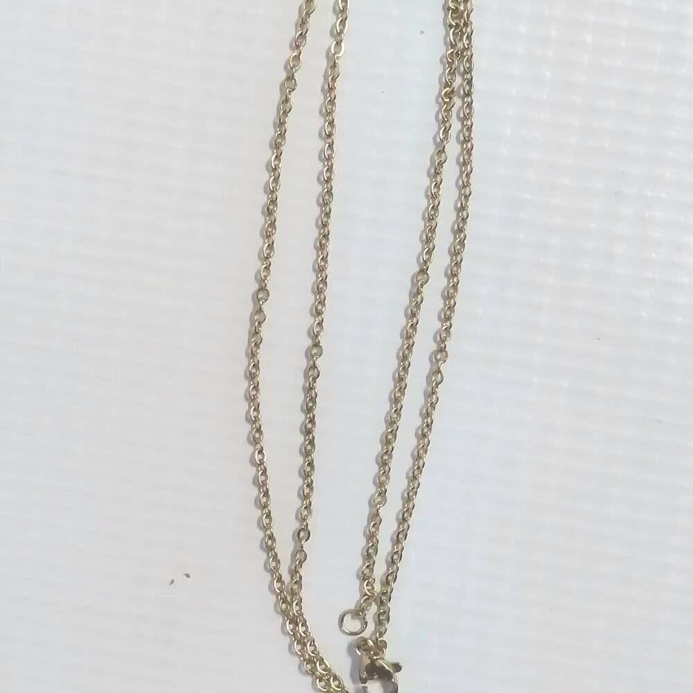 CHAIN OVAL GOLD STAINLESS STEEL 1PC