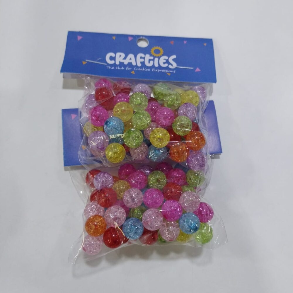 8MM MIXED COLOURED BEADS