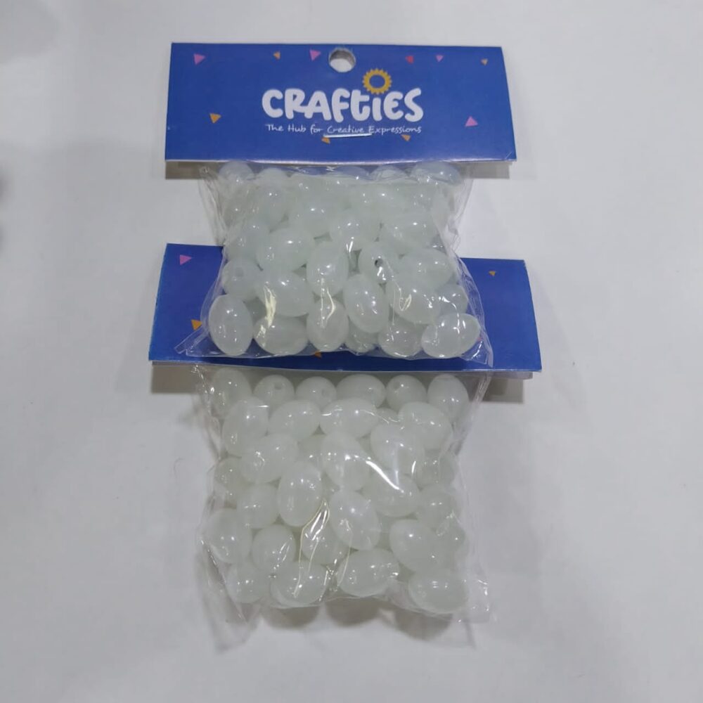 OVAL GLOW IN THE DARK BEADS
