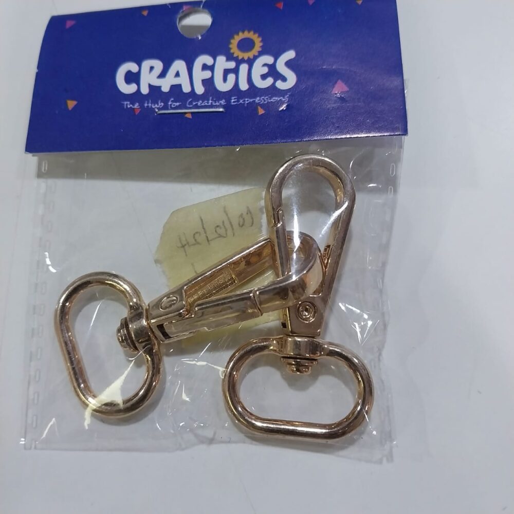 SWIVEL CLIP GOLD 2PC