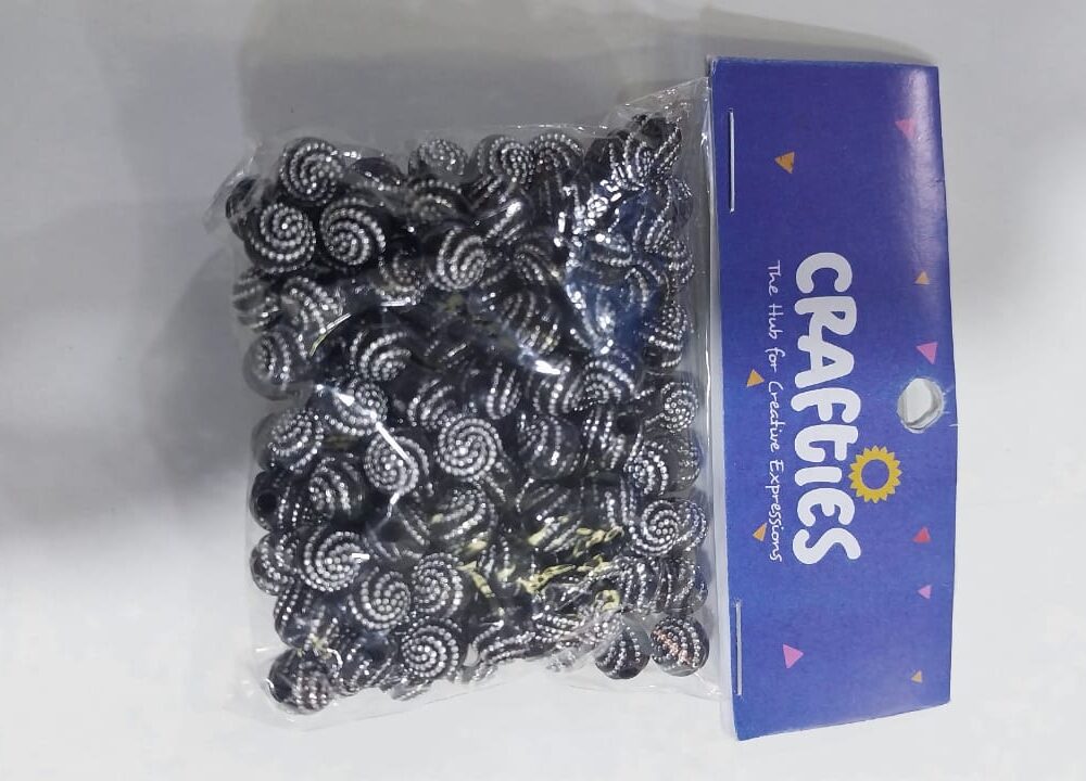 ROUND SWIRLY BEADS 30G